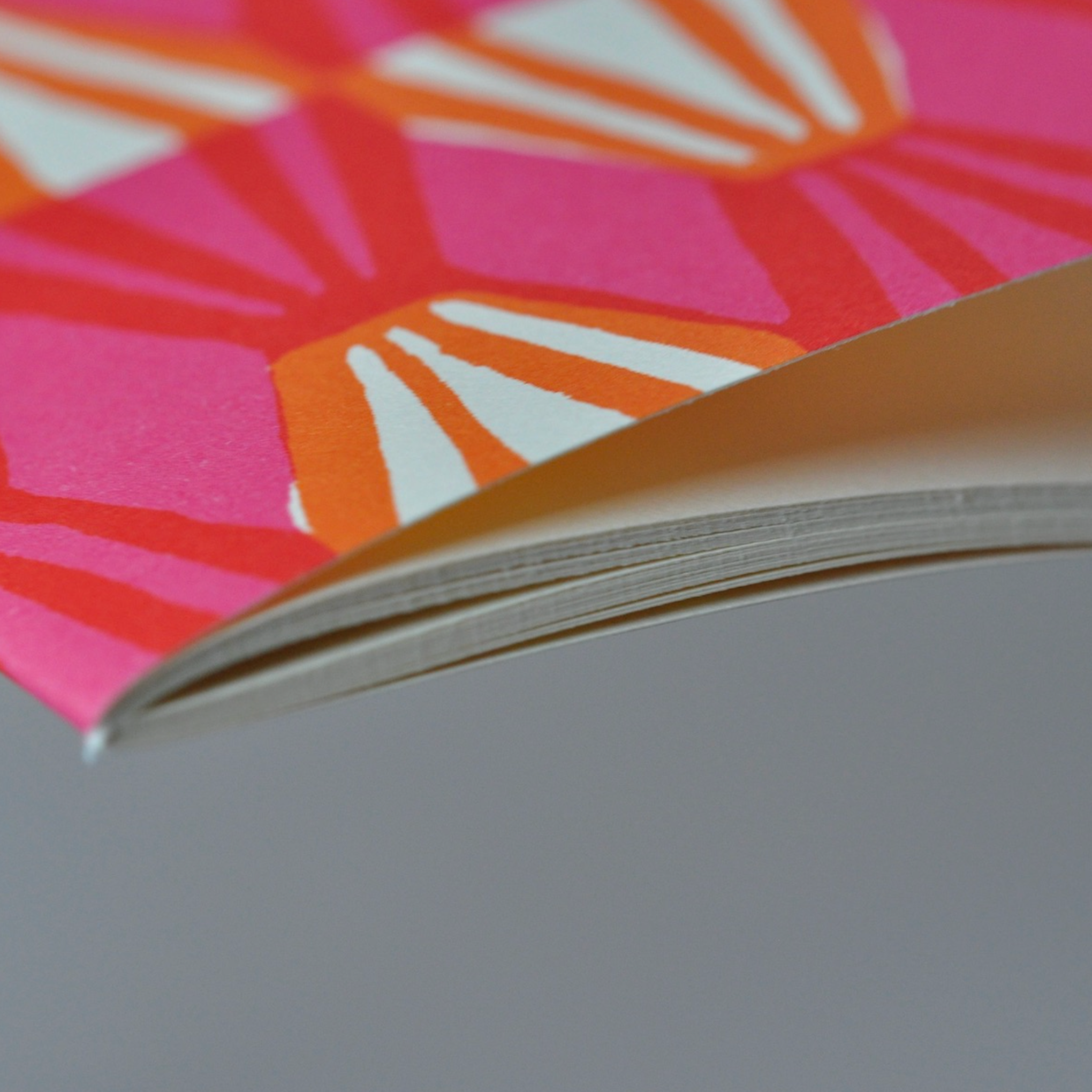 Exercise Book Threadwork Bright Pink - Plain